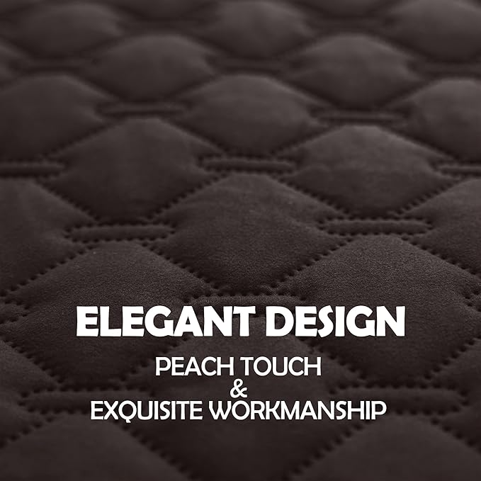 gogobunny 100% Double Sided Waterproof Dog Blanket Soft Pet Bed Cover Reversible Protect Furniture Couch Sofa Car for Puppy Large Dog Cat (Dark Coffee/Light Coffee 30x90 Inch 1))