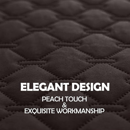 gogobunny 100% Double Sided Waterproof Dog Blanket Soft Pet Bed Cover Reversible Protect Furniture Couch Sofa Car for Puppy Large Dog Cat (Dark Coffee/Light Coffee 30x90 Inch 1))