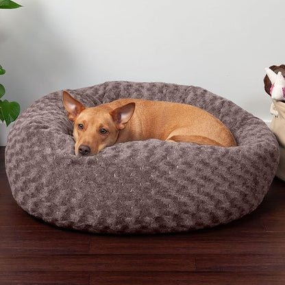 Furhaven 30" Round Donut Dog Bed for Medium/Small Dogs 45 lbs