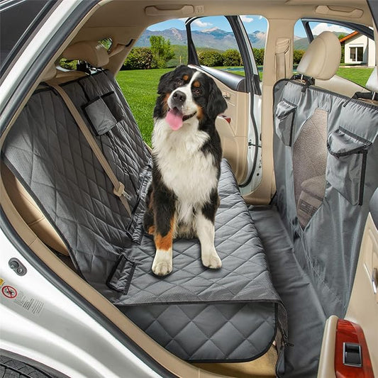 Car Dogs All Covered Back Seat Cover with Mesh Window
