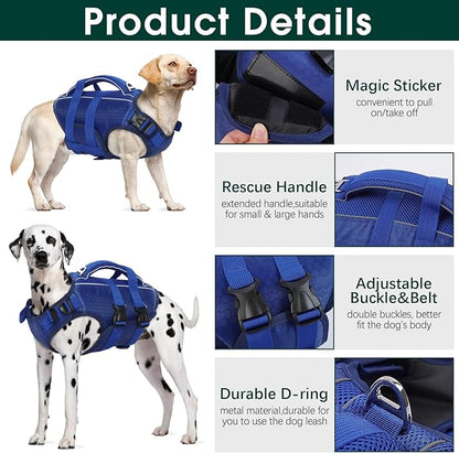 Kuoser Dog Life Jacket High Flotation