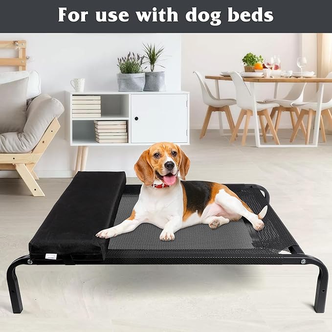 Leekalos Elevated Cooling Cots Bed Pillows for Large Dogs