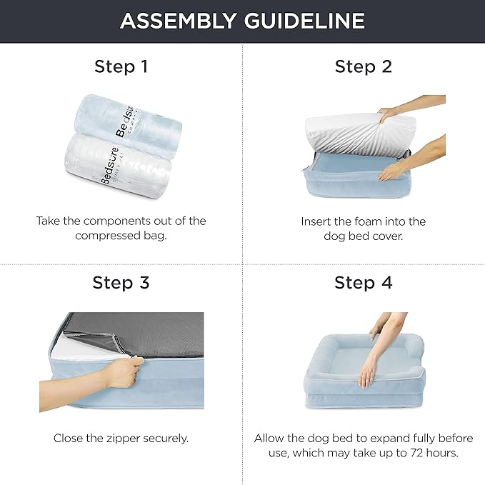 Bedsure Orthopedic Dog Bed for Medium Dogs