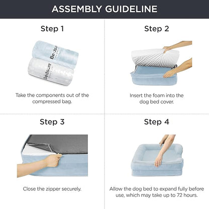 Bedsure Orthopedic Dog Bed for Medium Dogs