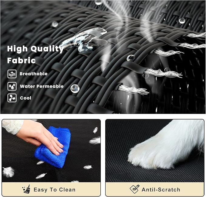 Elevated Dog Bed with Ice Pack 36'' Large