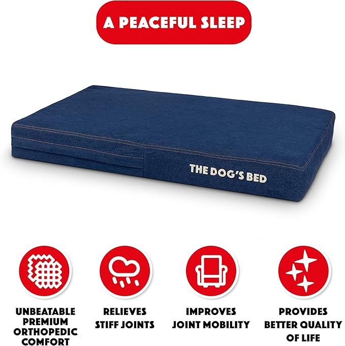 The Dog’s Bed Orthopedic Memory Foam Dog Bed 34x22, Pain