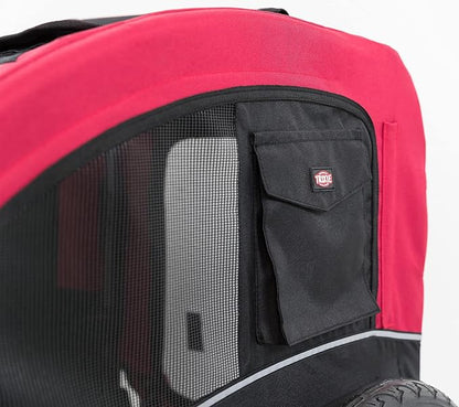 TRIXIE Convertible Dog Bike Trailer and Pet Stroller for Small to Medium Dogs up to 48 lbs