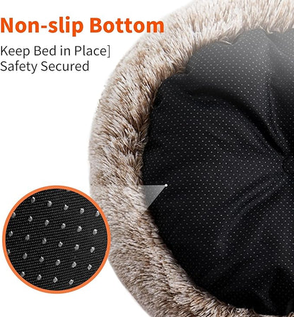 Round Pet Bed for Dogs and Cats 19.7''/50cm)