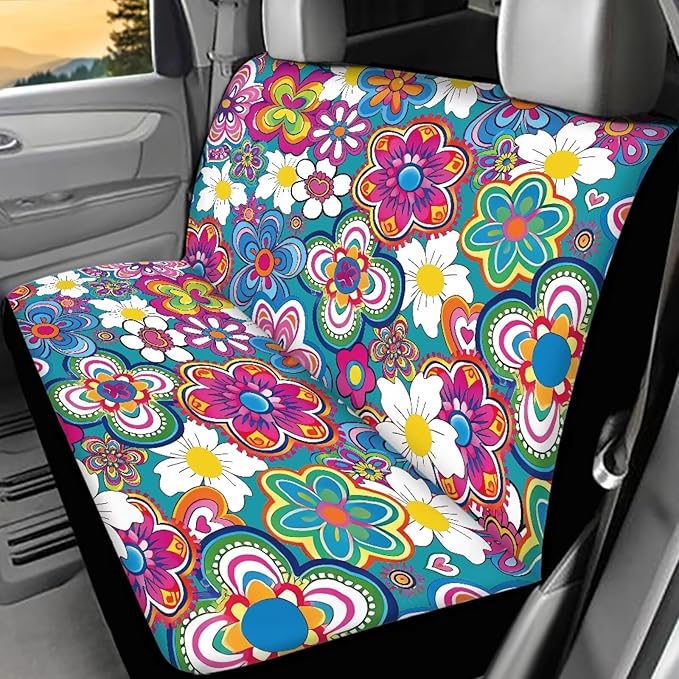AFPANQZ Colorful Tropical Flower Car Seat Cover
