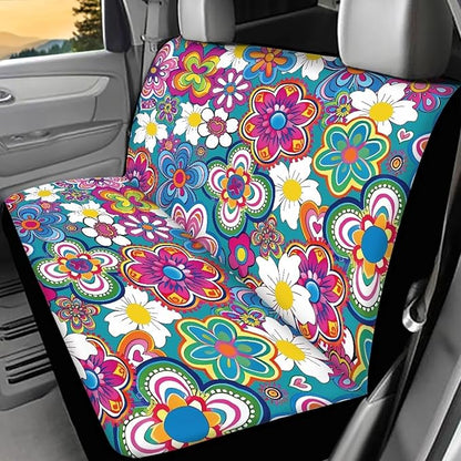 AFPANQZ Colorful Tropical Flower Car Seat Cover