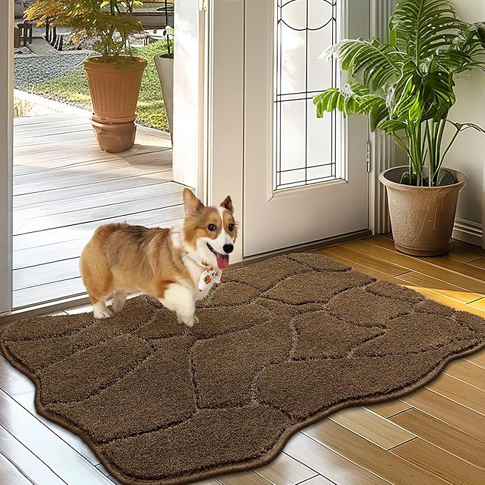 BSICPRO Dog Mat for Muddy Paws 32x20 Low