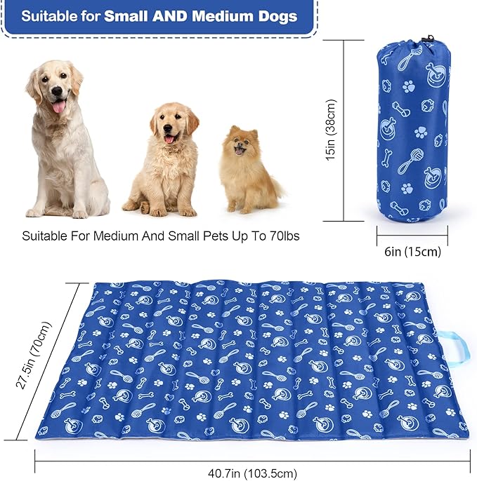 Ownpets Outdoor Dog Bed Waterproof Travel Dog Mat Washable,40"x27"