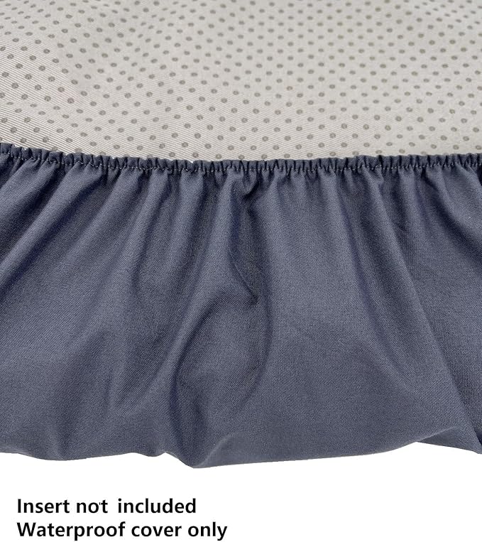 Elastic Waterproof Dog Bed Plastic Cover Bluish-Gray 20 15 Inch