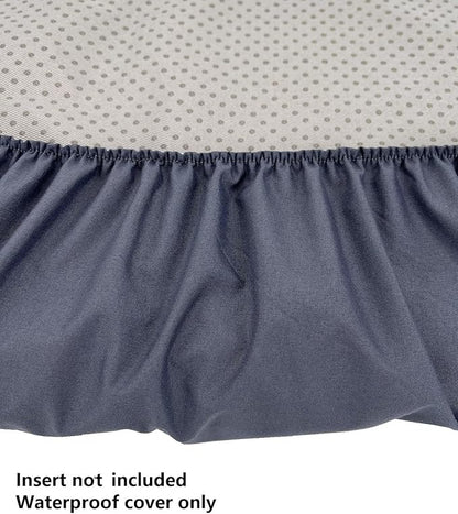 Elastic Waterproof Dog Bed Plastic Cover Bluish-Gray 20 15 Inch
