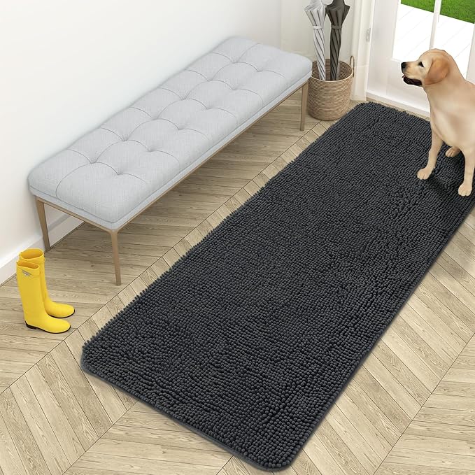OLANLY Dog Door Mat for Muddy Paws 59x24