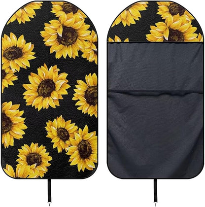 Yewattles Sunflower Non-Slip Bucket Towel Seat Cover Waterproof