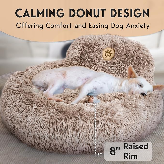 PetJett Calming Dog Bed Medium Size Dog 30'' Donut 45 lbs