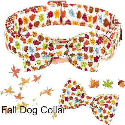 ARING PET Dog Collar Bowtie-Fall Dog Collar with Bow Tie