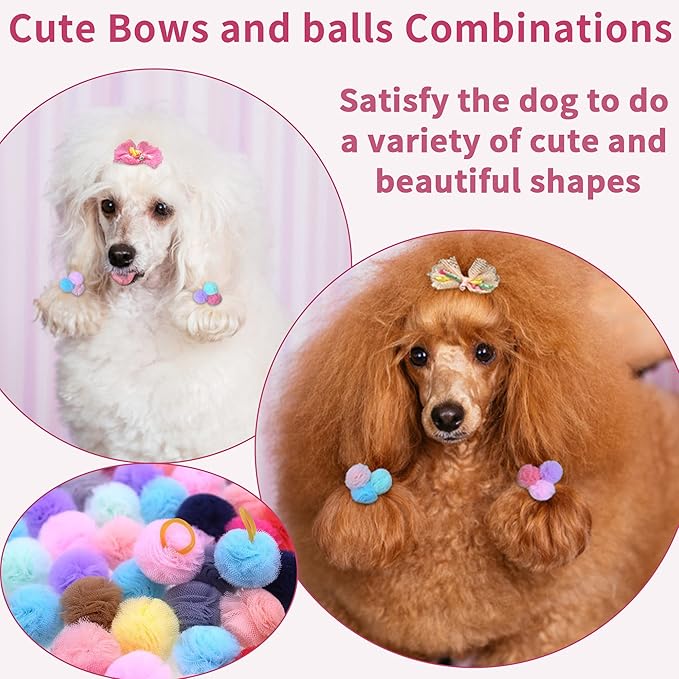 Yxiang 50PCS Small Dog Hair Bows