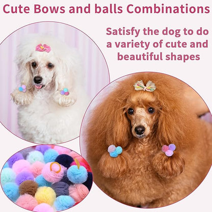 Yxiang 50PCS Small Dog Hair Bows
