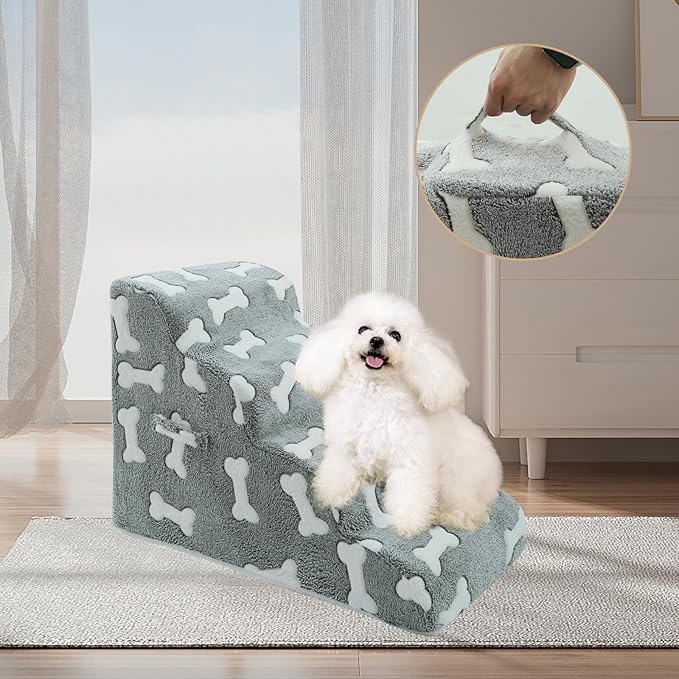 Dog Stairs for Small Dogs 2/3/4-Step Dog 4 - 1)