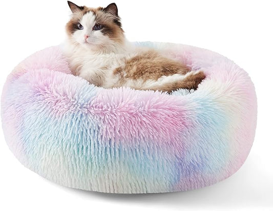 Bedsure Calming Cat Bed for Indoor Cats 15 lbs 20 inches