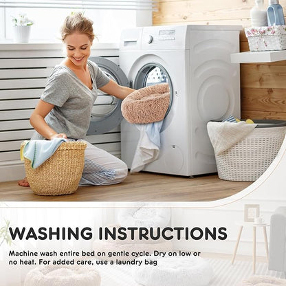 DUMOS Calming Dog Bed 22 Inch 15 lbs