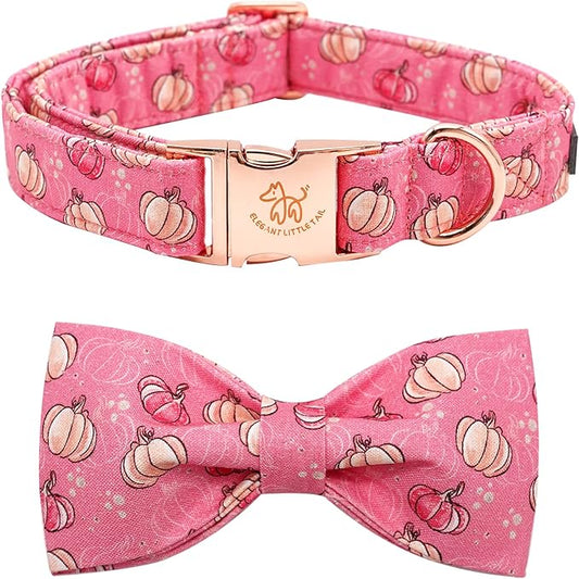 Elegant little tail Dog Collar with Bow