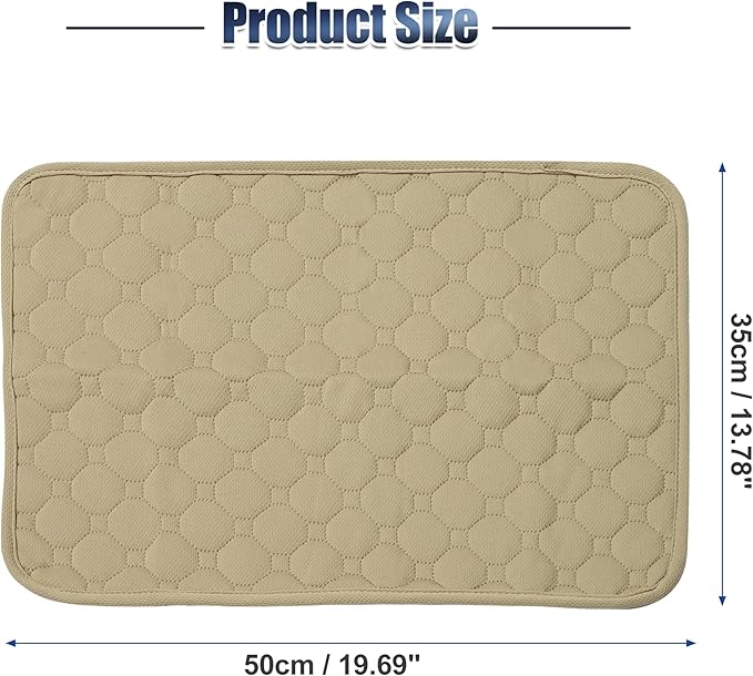 X AUTOHAUX Dog Seat Cover Reuse Car Seat 50x35cm Khaki