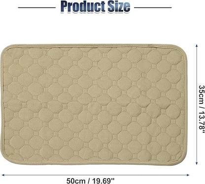 X AUTOHAUX Dog Seat Cover Reuse Car Seat 50x35cm Khaki