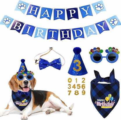 Dog Birthday Party Supplies 0-9 Numbers,Puppers