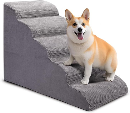 Dog Stairs for Bed 5-Step Dog 24" High