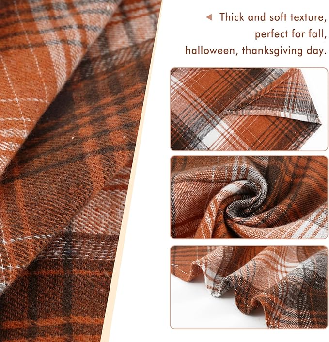 E-Clover Fall Dog Bandana & Matching Scrunchie-Thanksgiving Dog