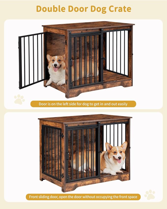 Dog Crate Furniture 32" Double