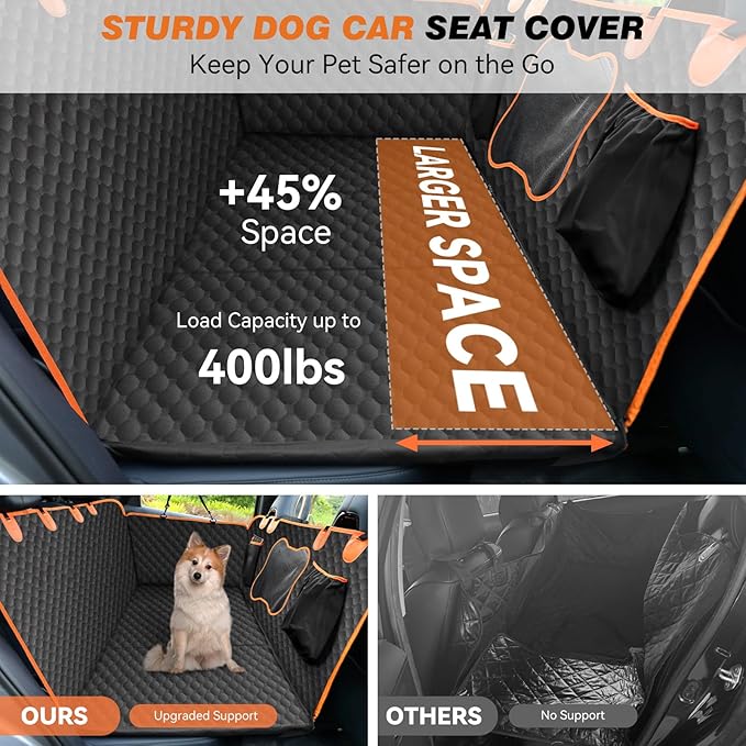 Back Seat Extender for Dog 400LB Waterproof