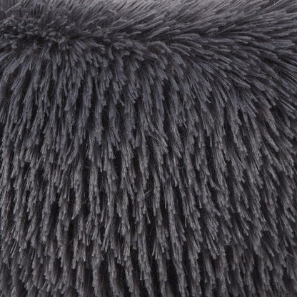 Calming Bed for Dogs 30 Inches Dark Gray