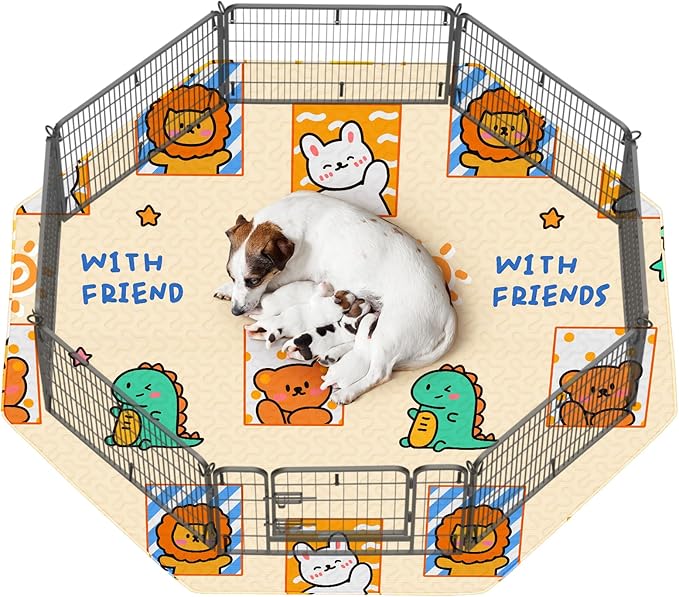 PJYucien Reusable Pee Pads for Dogs 26'' Per 67'' Diagonal 24'' Width 8 Panels