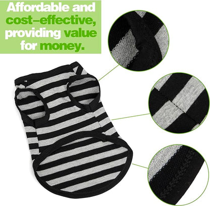 Upgrade Your Pup's Wardrobe: Paiaite Dog Striped Shirt