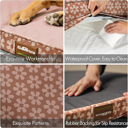 ClevaHome Comfort Orthopedic Dog Bed for Large Dogs