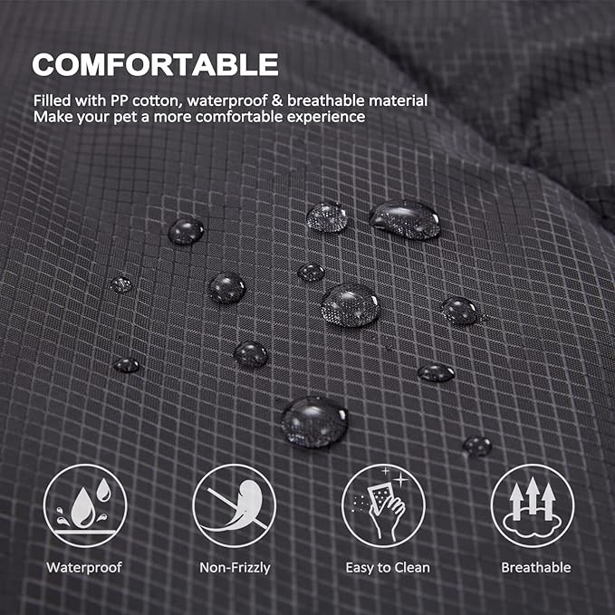 BDEUS 51x35In Extra Large Size Outdoor Dog Bed