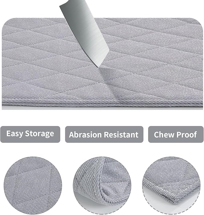 HOMBYS Chew Proof Dog Crate Pad Mat (Large(41" L 28" W),