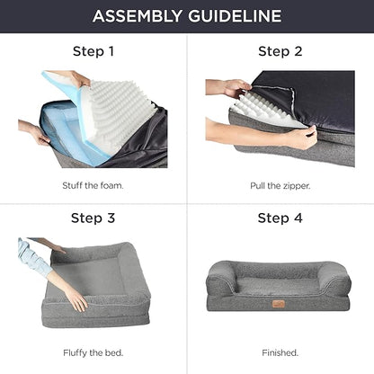 Bedsure Memory Foam Dog Bed for Extra Large Dogs