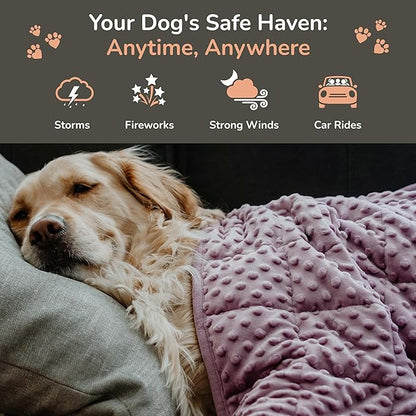 Calming Weighted Dog Blanket for Anxiety Relief
