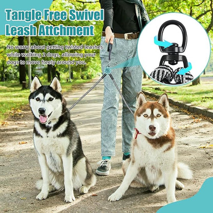 2 Dog Leash 360° Swivel 2 Dogs