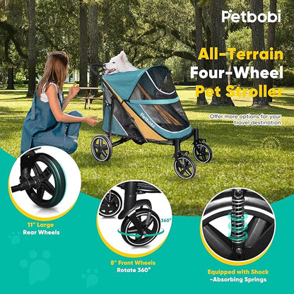 Petbobi Dog Stroller for Medium Dogs 80 lbs