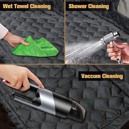 PETICON Dog Car Seat Cover with Mesh Window 100% Waterproof