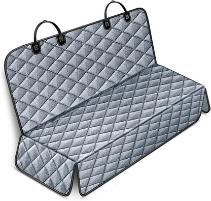 IVY&LANE Dog Car Seat Cover for Back Seat 100% Waterproof 600D Scratch (Grey,53"×48")