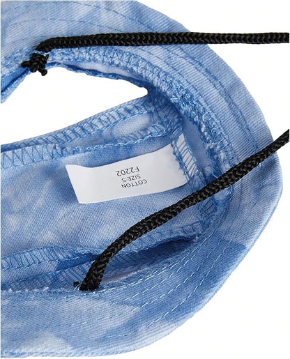 Generic Tie Dye Dog Hat with Ear Hole