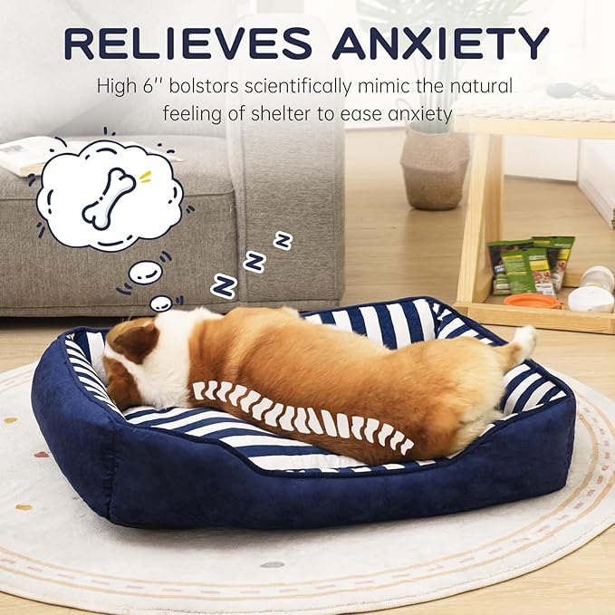 Dog Beds Large Sized Dog with Cushion 35" L 27" W 6" Th