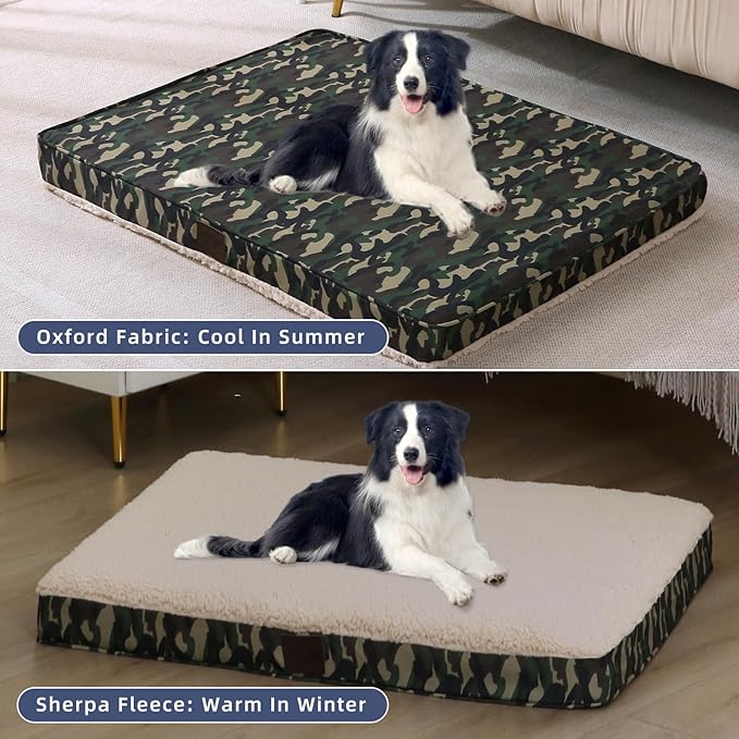DaysU Large Dog Bed for Large Dogs 65 Ibs, 36x27x3in